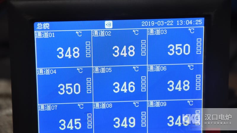 105KW高均温井式回火炉验收检测